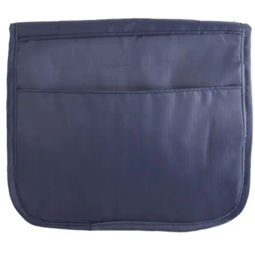Velcro Hanging Toiletry Bag Dark Blue Back